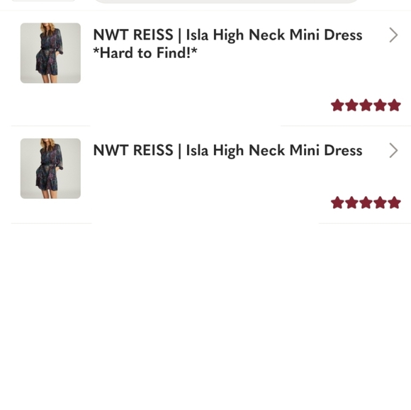 *Restock!* NWT REISS | Isla High Neck Mini Dress *Hard to Find!* - Picture 6 of 6